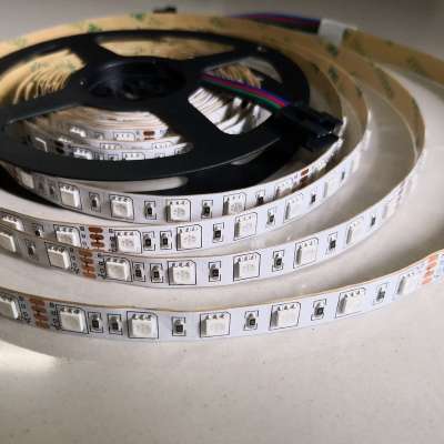 WS2801IC Video effect addressable rgb led pixel strip, 30pcs 5050,DC12V,0.72W, dmx controller strip light