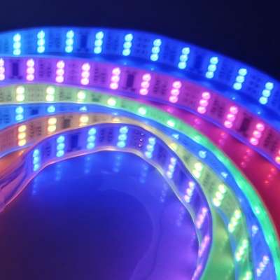 DC12V 144pcs 5050 led 48 pixels per meter addressable led strip 3rows flexible led strip RGB digital