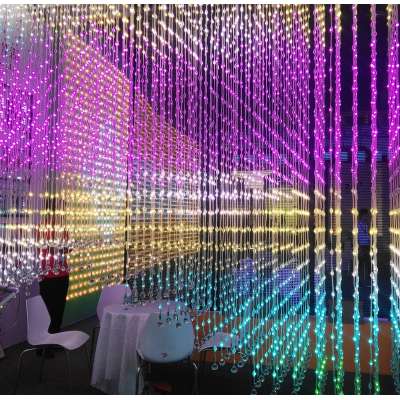 top quality IP67 led light GG DMX Mini christmas 3D led ball curtain